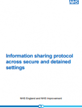 Information sharing protocol across secure and detained settings